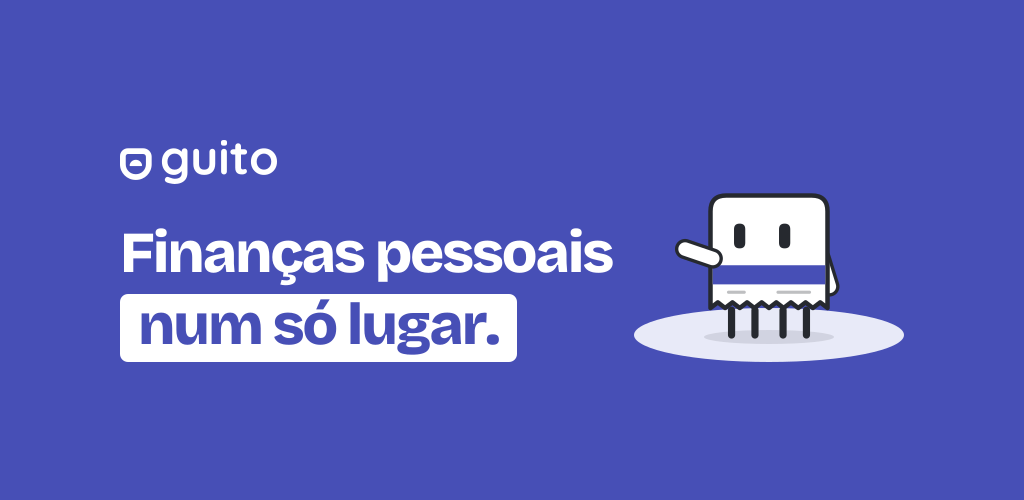 Imagem de destaque do guito: o Tiko aponta para o slogan em fundo índigo
