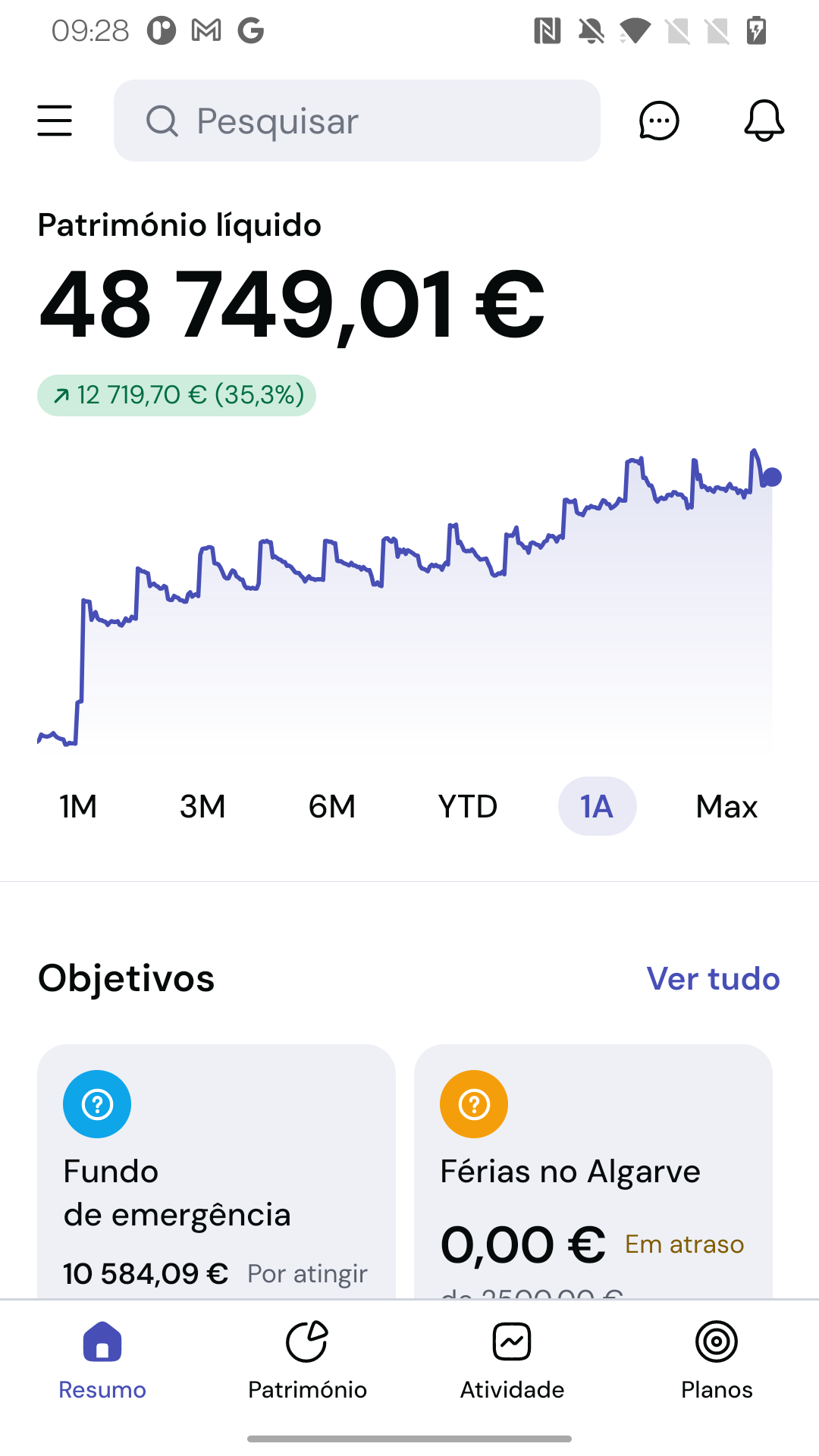 Captura de ecrã da app guito